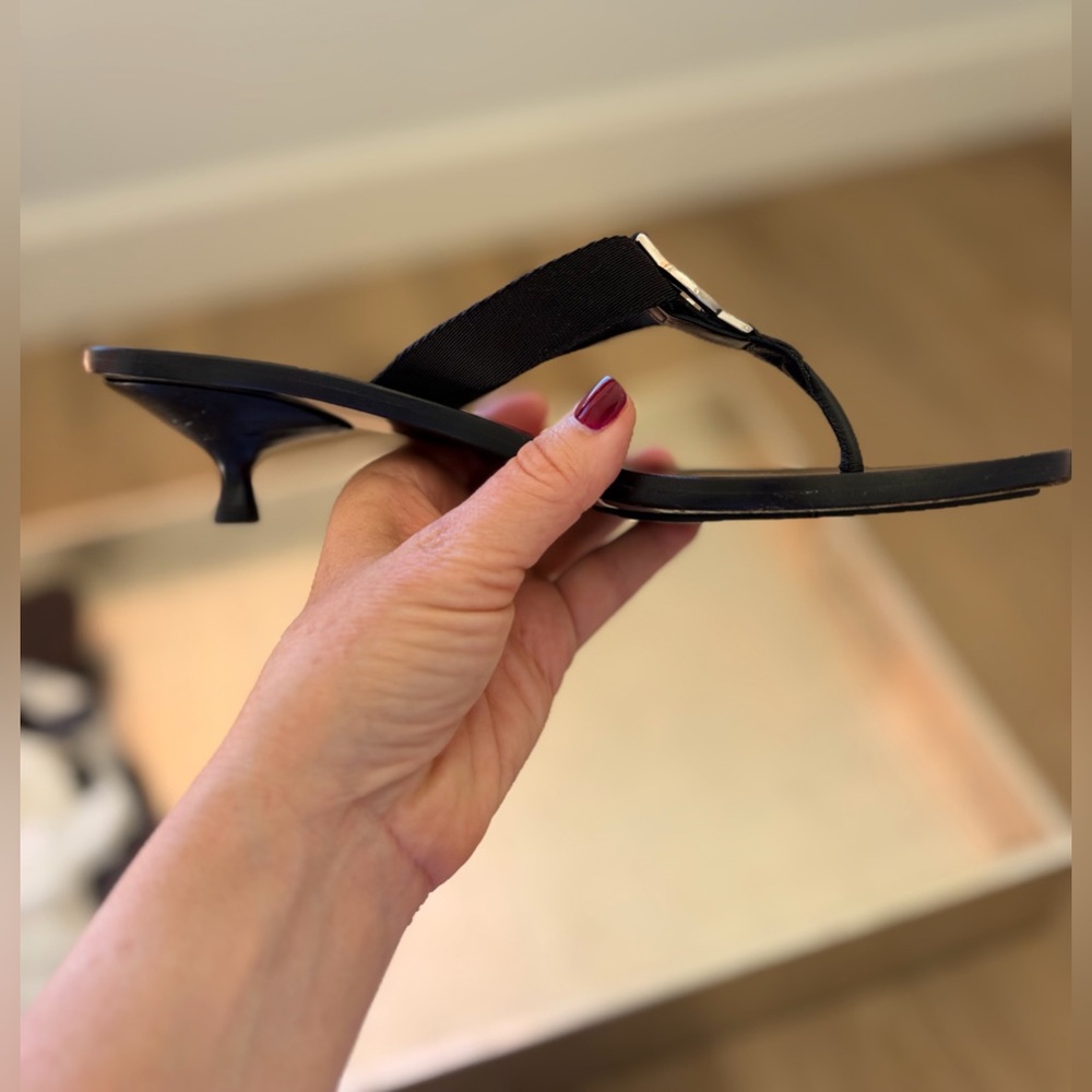Gucci Black Leather Sandals - Picture 3 of 10